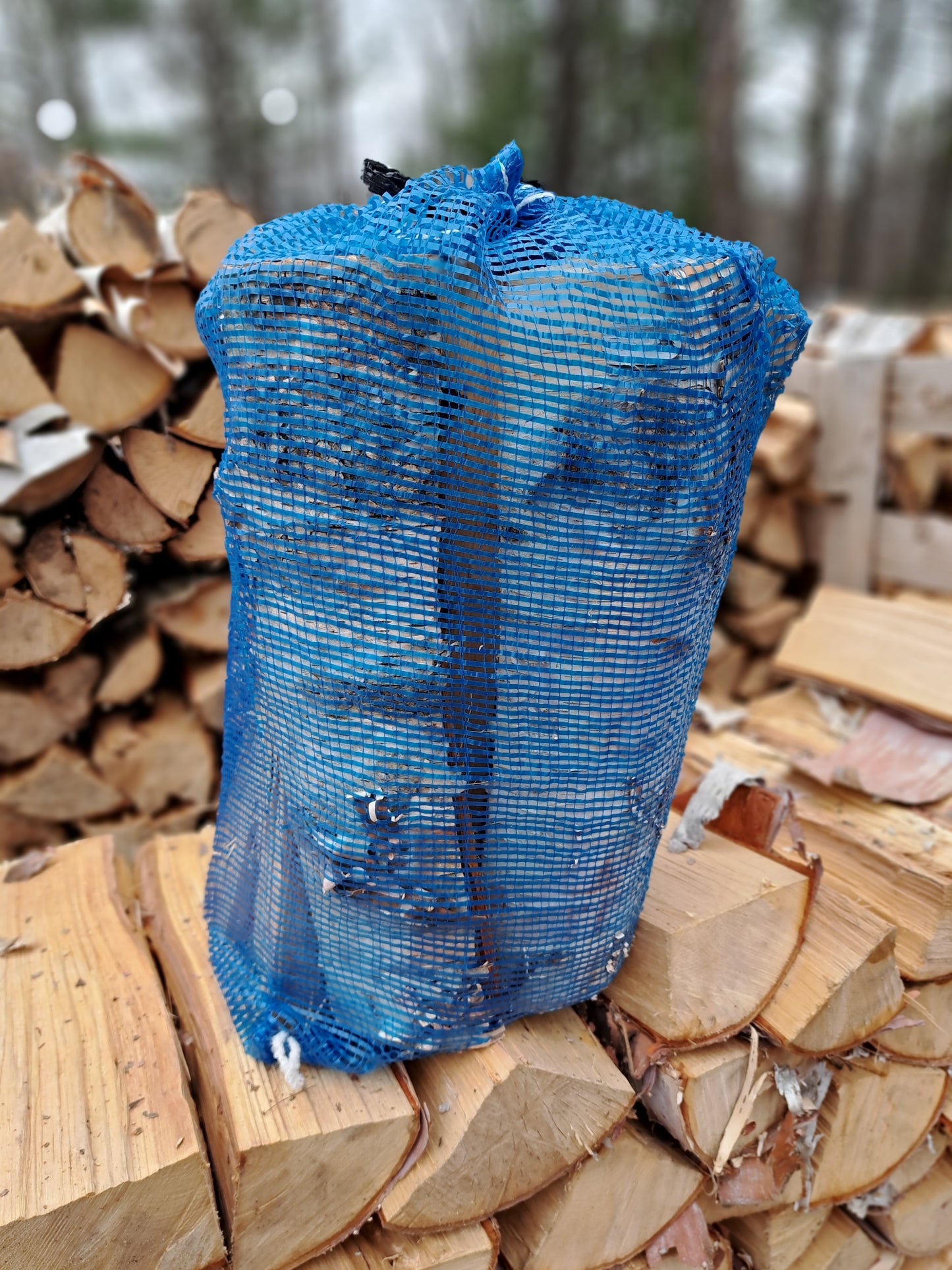 Premium 20x24 Mesh Firewood Bags (50 bags)