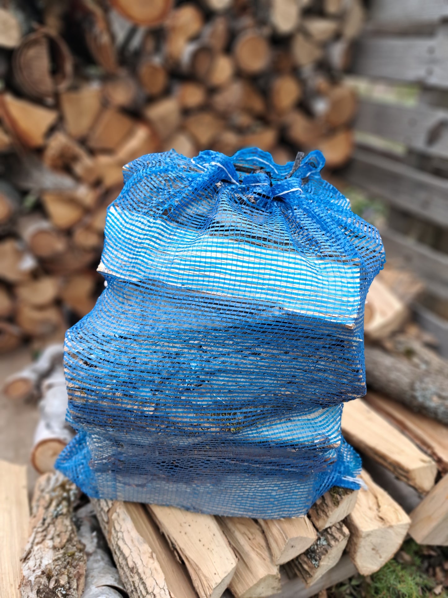 Premium 20x24 Mesh Firewood Bags (50 bags)